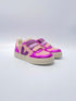 Veja small V-10 leather petale multico cosmos pink purple